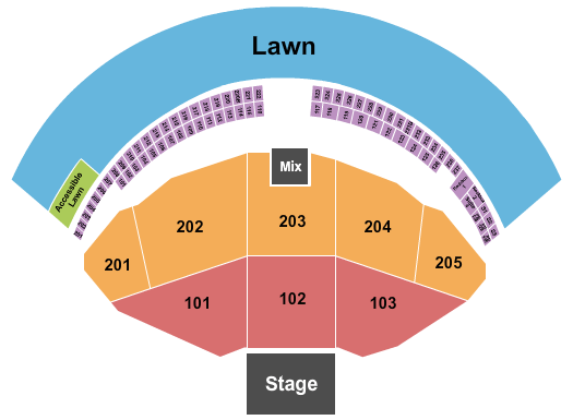 Gorge Amphitheatre Gorge Amphitheatre Seating Chart